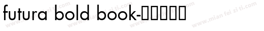 futura bold book字体转换